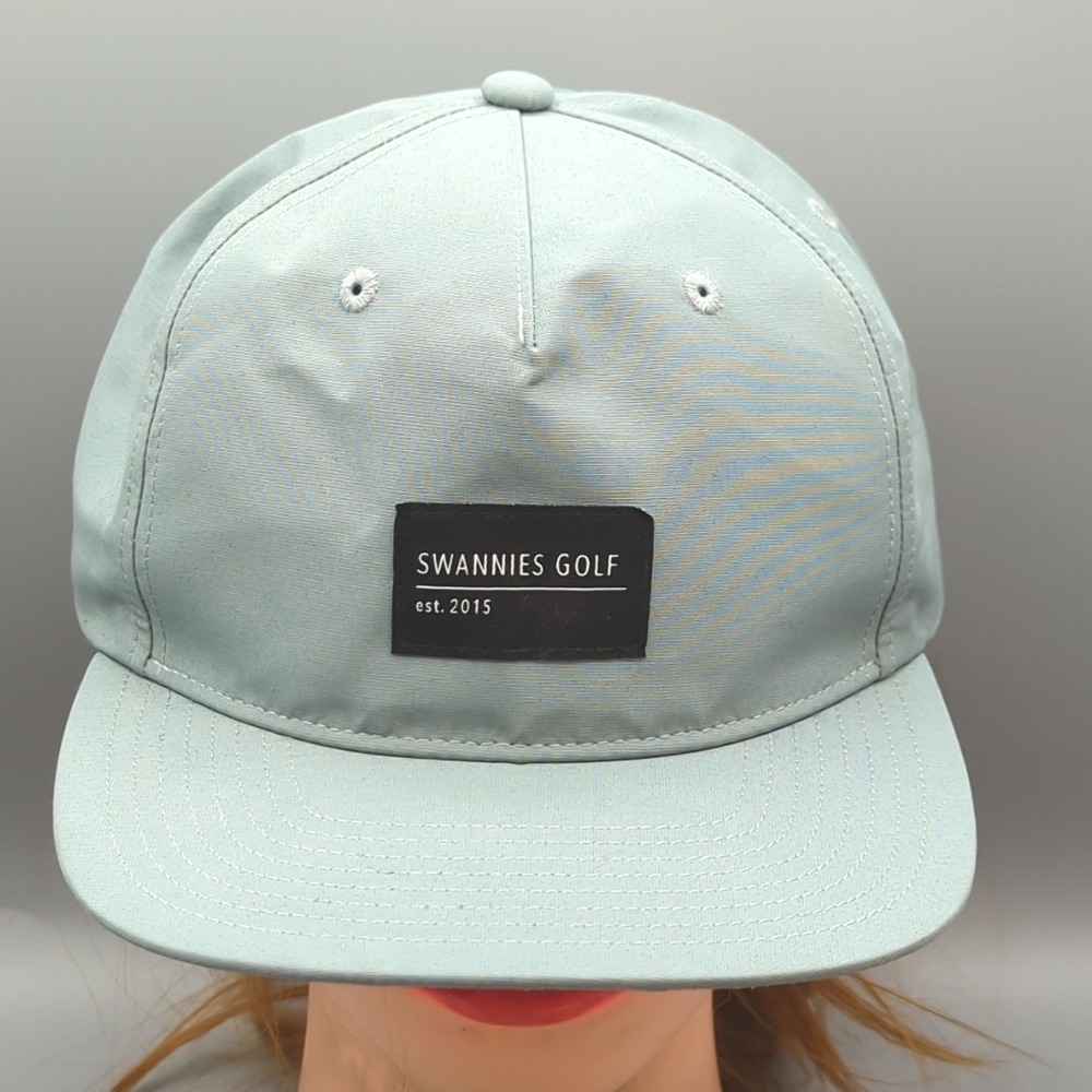 SWANNIES Golf Hat Cap Snapback Patch Logo Gray Adjustable
